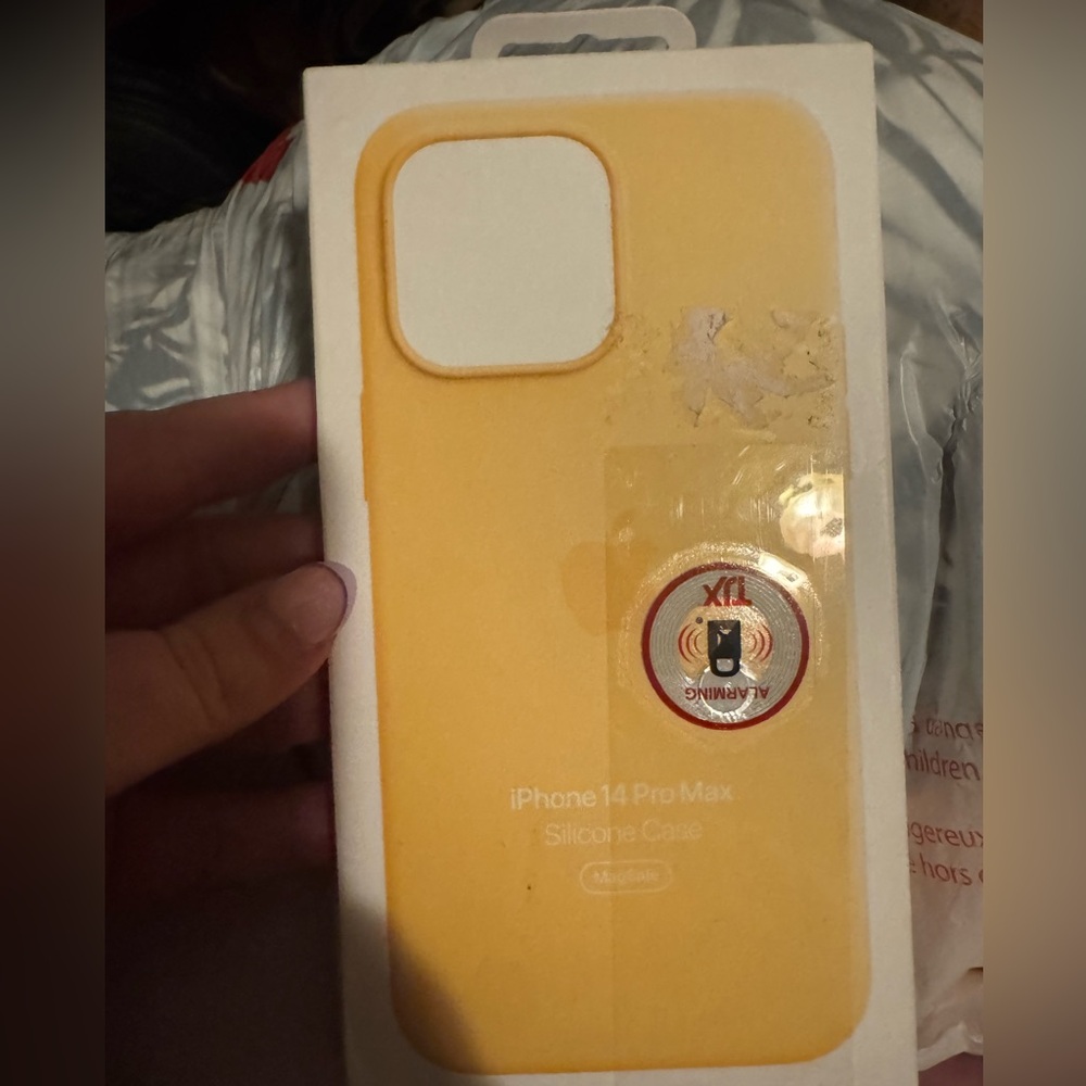 Apple Yellow iPhone Case Smooth Finish Protective Design
